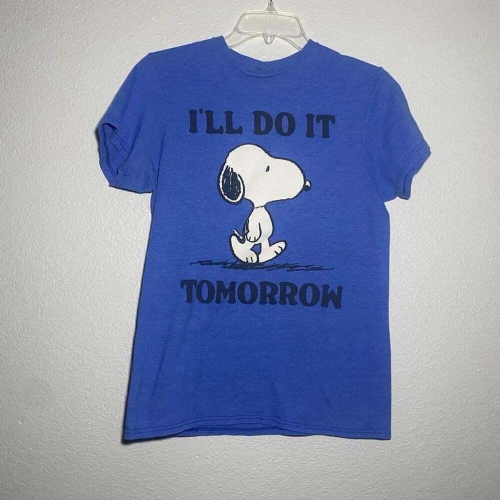 Peanuts Blue T-Shirt Size S